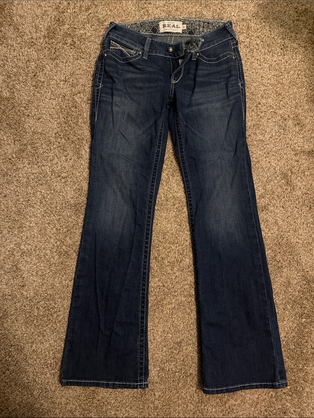 Ariat mid rise boot cut Women's Jeans in Dark Blue
